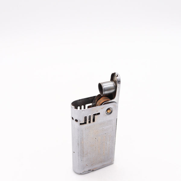 SAYONARA 107 Deco Design 1950 Pipe-Cigarette Lighter In Chromed Steel