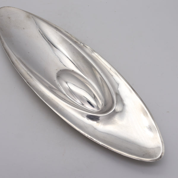 TAPIO WIRKKALA 1962 Finland Modernist Sculptural Dish-Tray in .916 Sterling