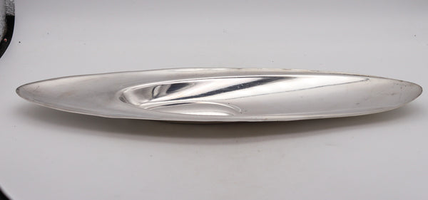 TAPIO WIRKKALA 1962 Finland Modernist Sculptural Dish-Tray in .916 Sterling