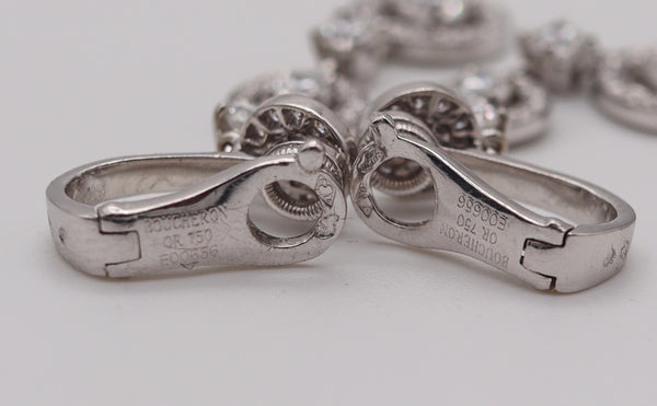 BOUCHERON Paris Ava Collection Dangle Earrings In 18Kt With 9.59 Ctw In Diamonds