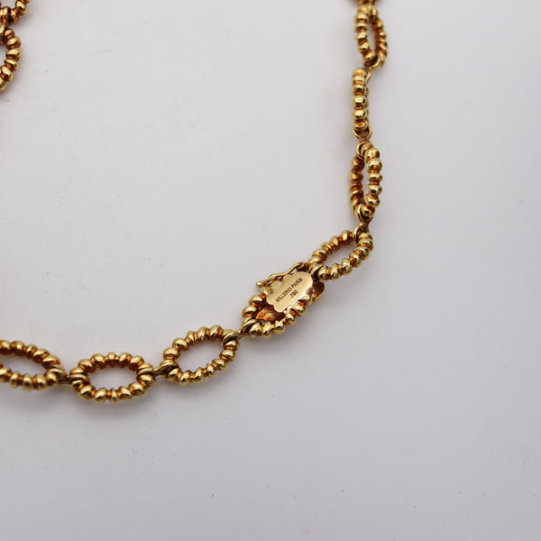 -MELLERIO DITS MELLER 1970 Paris Necklace In 18Kt Gold With 1.28 Cts In Diamonds