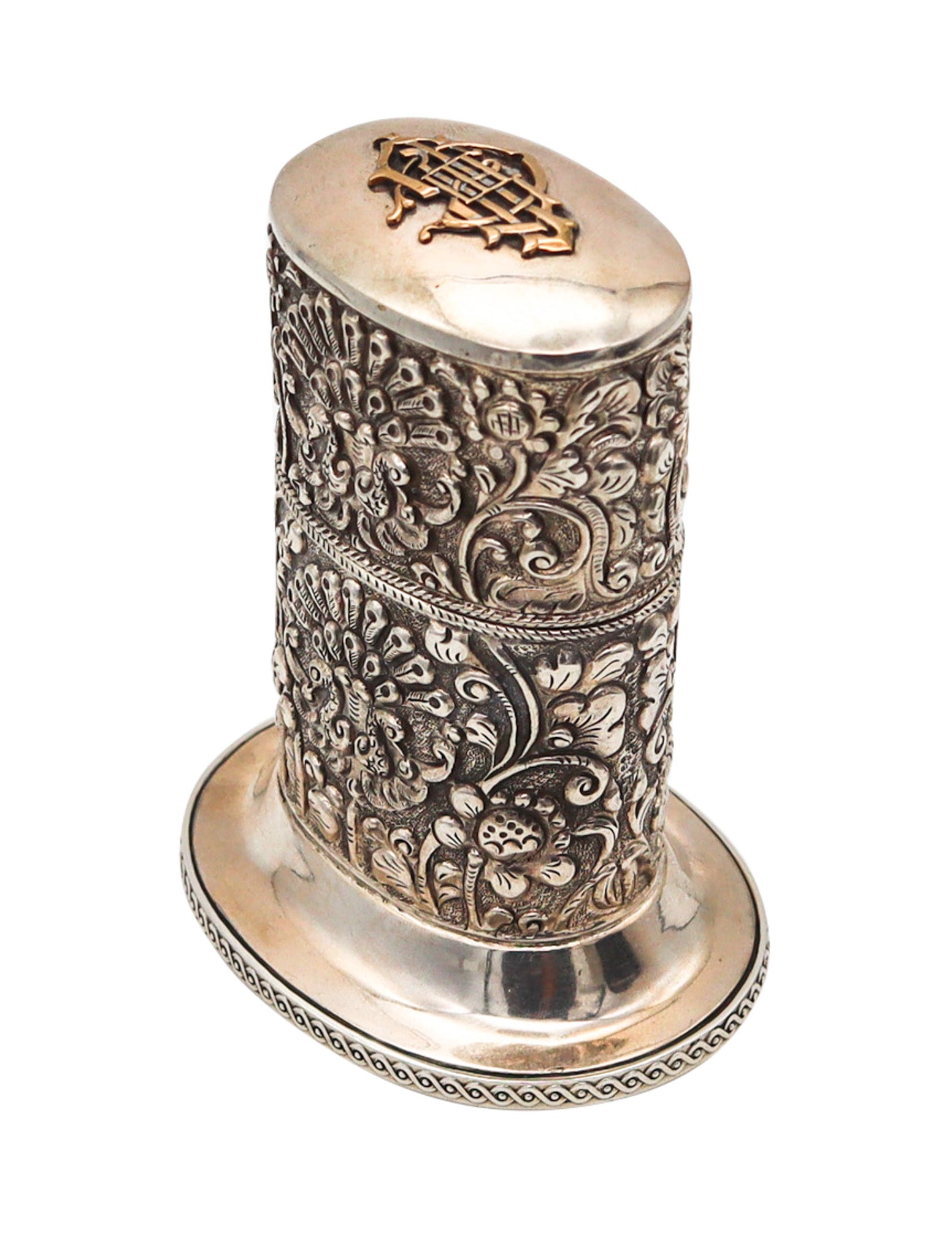 ANDREEV ALEKSANDROV 1908 Desk Petrol Lighter In .875 Sterling Silver