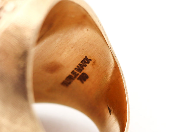 BURLE MARX 1960 Brazil Forma Livre Ring In 18Kt Yellow Gold With Amazonite