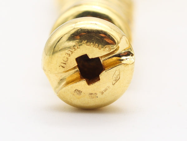 MARINA B. Milano 1996 Limited Edition Modernist Spring Necklace In 18Kt Yellow Gold