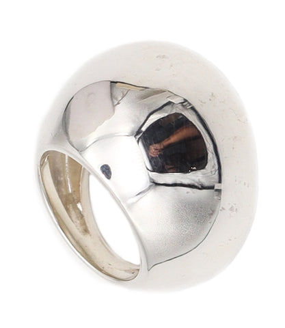 MONICA COSCIONI Italy Geometric Sculptural Ring in Solid .925 Sterling Silver