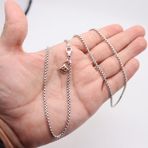 DAVID YURMAN 1990 Vintage Chain In .925 Sterling Silver And 18Kt Gold