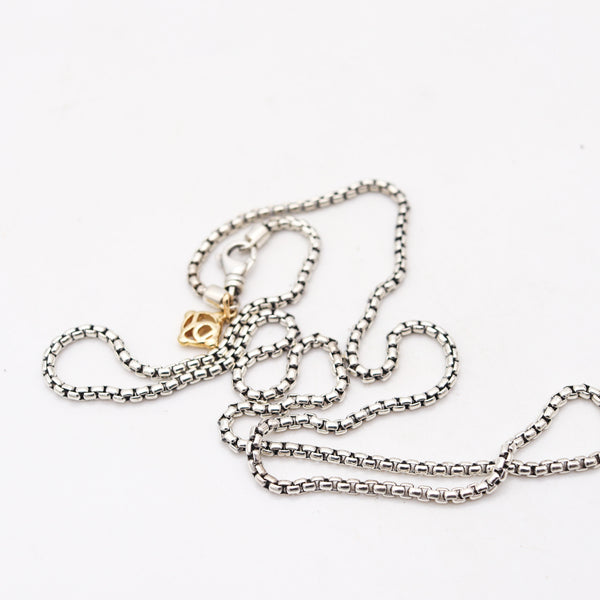 DAVID YURMAN 1990 Vintage Chain In .925 Sterling Silver And 18Kt Gold