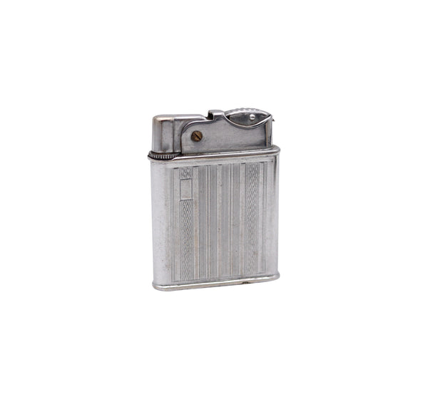 BENEY 1940 Art Deco Penge Model Petrol Pocket Lighter In Chromed Steel