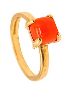 TIFFANY & CO. By Paloma Picasso Sugar Ring In 18Kt Yellow Gold With Great Opal