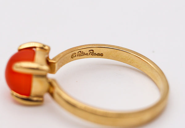 TIFFANY & CO. By Paloma Picasso Sugar Ring In 18Kt Yellow Gold With Great Opal