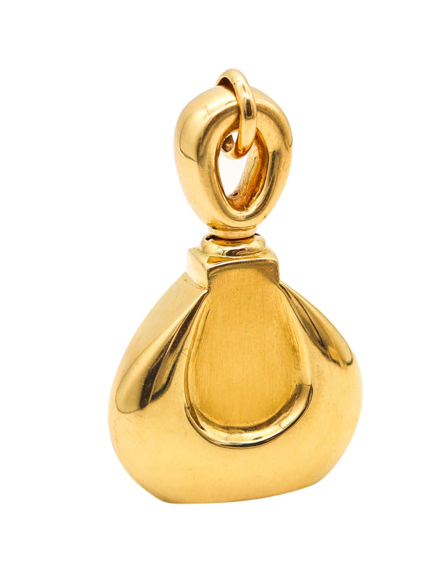 VAN CLEEF & ARPELS 1976 Paris Pendant Perfume Bottle In Solid 18Kt Yellow Gold