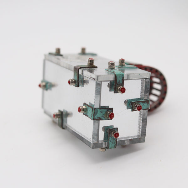 CHRISTIAN QUICENO 2017 Conceptual Sculptural Ring In Mirrored Recycled Materials