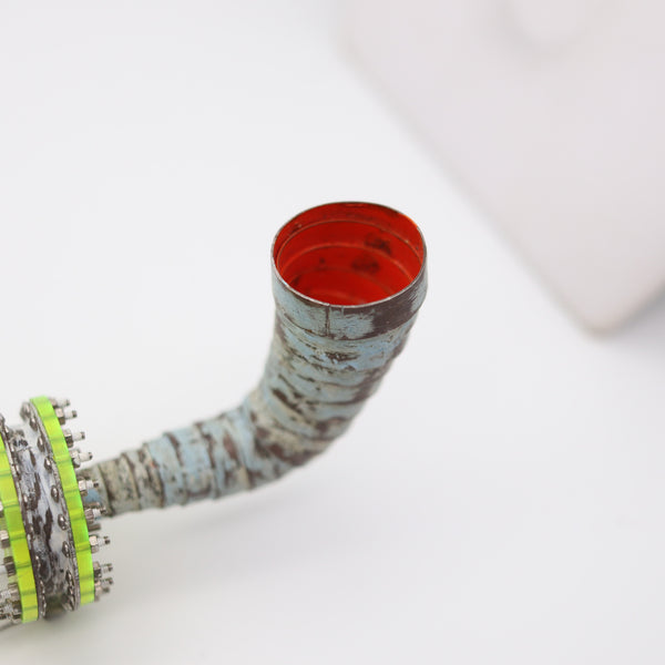 CHRISTIAN QUICENO 2016-17 Conceptual Machine Protest Brooch In Recycled Materials