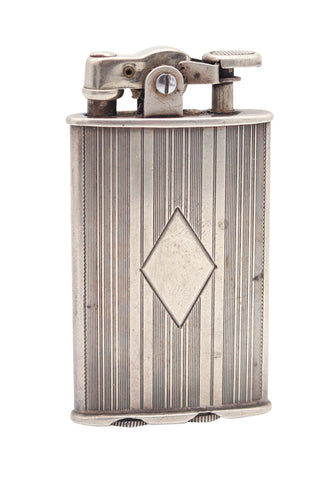 RONSON 1928 Junior Sport First Thumb Model Petrol Lighter In .925 Sterling Silver