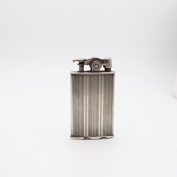 RONSON 1928 Junior Sport First Thumb Model Petrol Lighter In .925 Sterling Silver