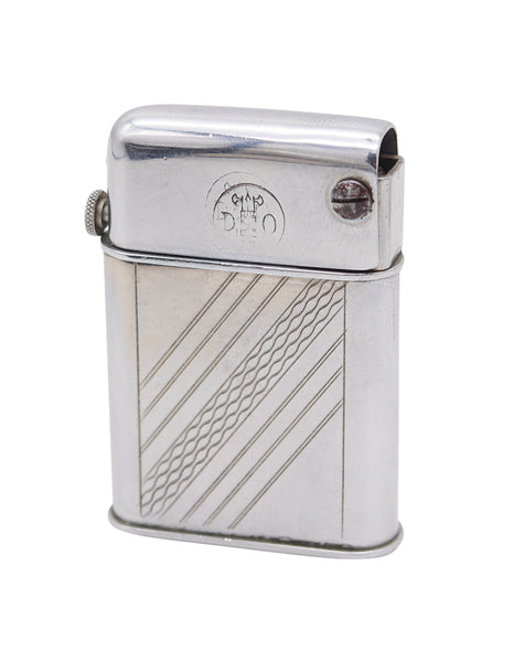 DESARMEAUX DO. 1932 France Semi-Automatic Screw Button Petrol Pocket Lighter