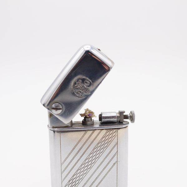 DESARMEAUX DO. 1932 France Semi-Automatic Screw Button Petrol Pocket Lighter