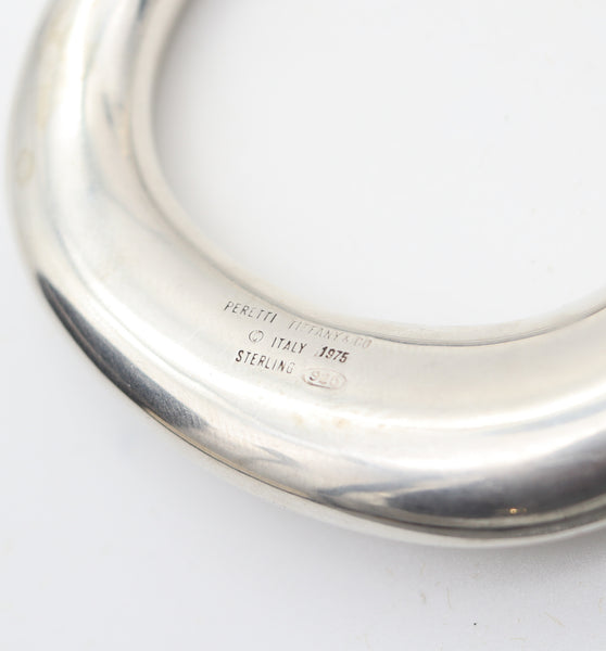 TIFFANY & CO 1975 Elsa Peretti Abstract Buckle-Pendant In.925 Sterling Silver