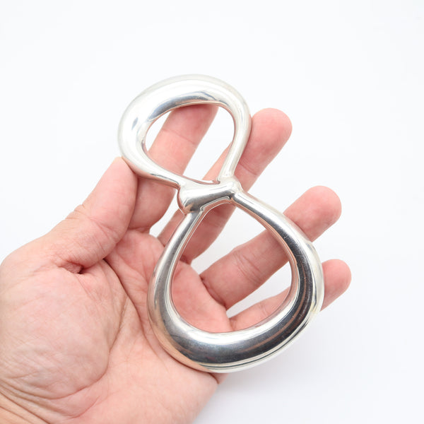 TIFFANY & CO 1975 Elsa Peretti Abstract Buckle-Pendant In.925 Sterling Silver