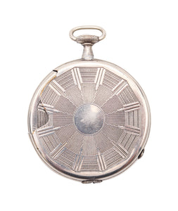 TIK-TAK Dubsky 1930 Austria Semi Automatic Pocket Petrol Lighter In Chromed Steel