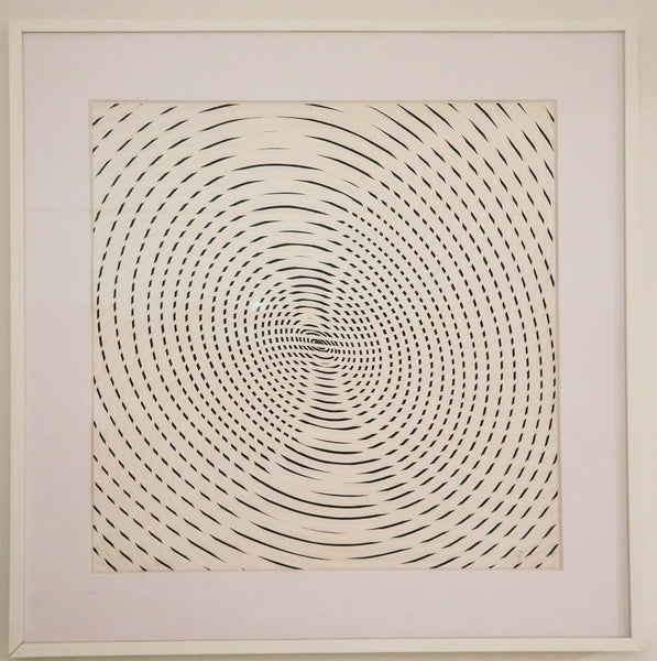 JESUS SOTO 1977 Sotomagie La Huella Silkscreen Print On Paper UV Framed