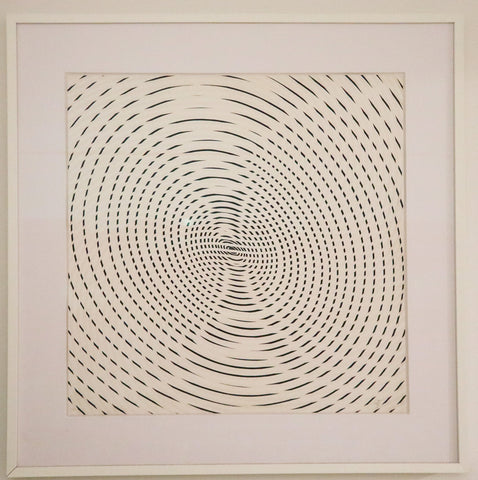 JESUS SOTO 1977 Sotomagie La Huella Silkscreen Print On Paper UV Framed