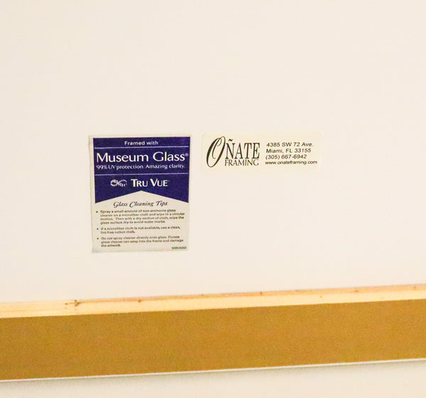 JESUS SOTO 1977 Sotomagie La Huella Silkscreen Print On Paper UV Framed