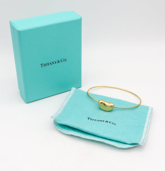 TIFFANY & CO. 1977 Elsa Peretti Very Rare Bean Bangle Bracelet In 18Kt Yellow Gold