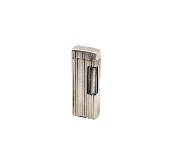 DUNHILL 1938 Rollalite Petrol Pocket Lighter In Solid .925 Sterling Silver