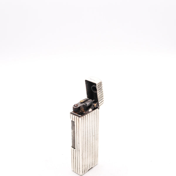 DUNHILL 1938 Rollalite Petrol Pocket Lighter In Solid .925 Sterling Silver