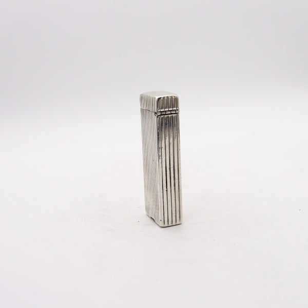 DUNHILL 1938 Rollalite Petrol Pocket Lighter In Solid .925 Sterling Silver