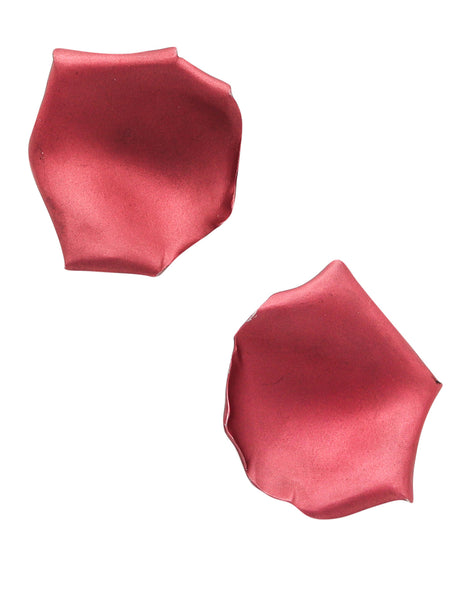 JAR PARIS Pink Rose Petals Clips On Earrings In 18Kt Gold and Aluminum