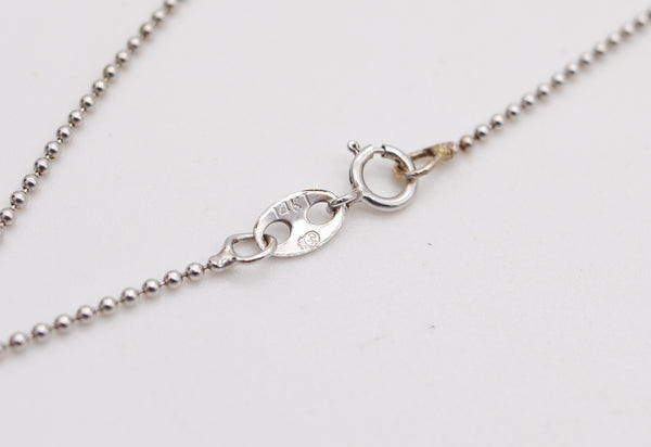 COLOMBIAN EMERALDS Necklace Chain Pendant In 14Kt White Gold With 1.65 Carats