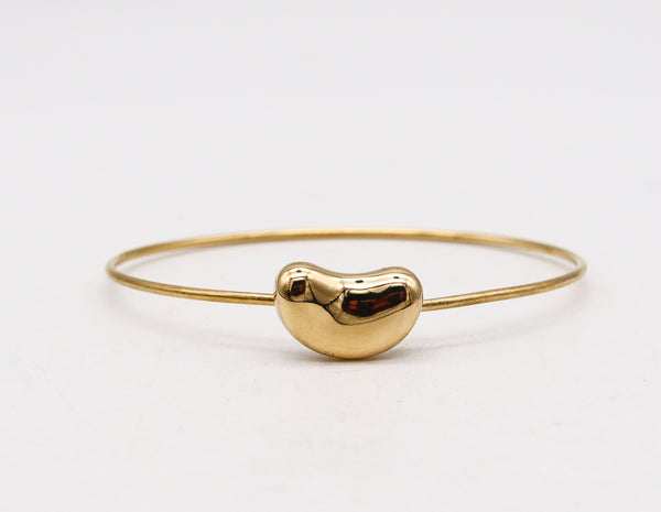 TIFFANY & CO. 1977 Elsa Peretti Very Rare Bean Bangle Bracelet In 18Kt Yellow Gold