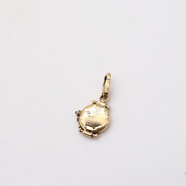 CARTIER Paris Vintage Pasha-Watch Shaped Charm In Solid 18Kt Yellow Gold