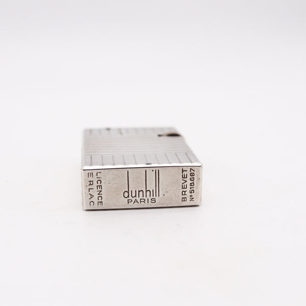 DUNHILL 1940 French ERLAC License Paris Semi Automatic Pocket Petrol Lighter