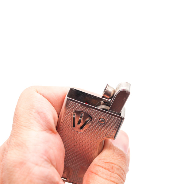 BRUDER EISERT Austria 1950 Superior Semi Automatic Squeeze Lighter In Chromed Steel