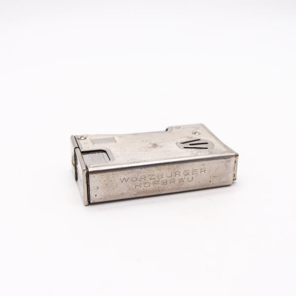 BRUDER EISERT Austria 1950 Superior Semi Automatic Squeeze Lighter In Chromed Steel