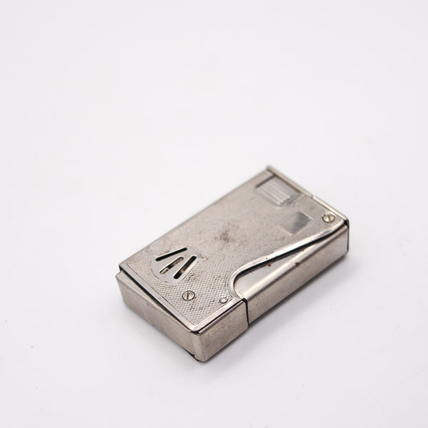BRUDER EISERT Austria 1950 Superior Semi Automatic Squeeze Lighter In Chromed Steel