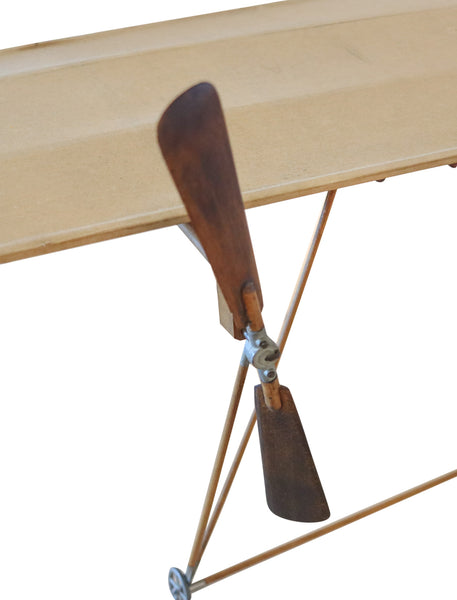 AD-ASTRA Model Airplane 1910 Early 20th Century Rare In Wood Brass And Linen