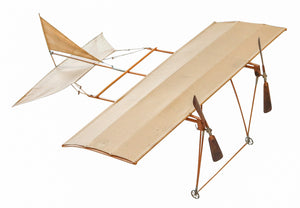 AD-ASTRA Model Airplane 1910 Early 20th Century Rare In Wood Brass And Linen