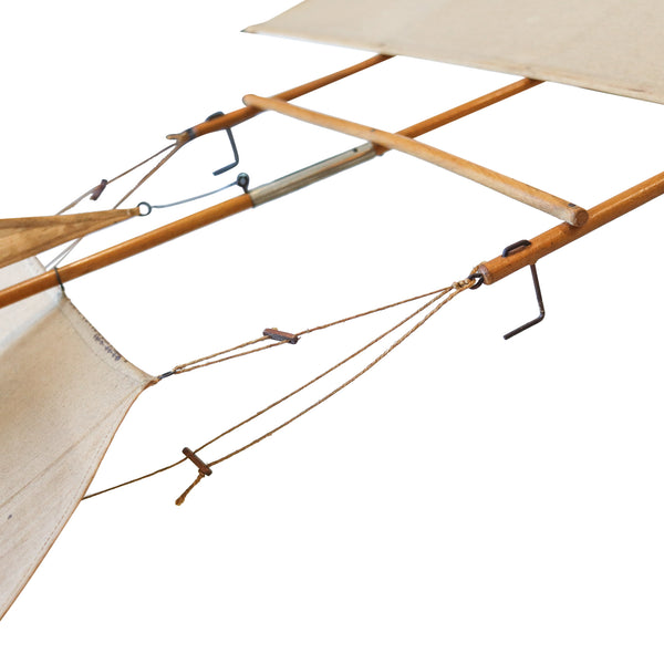AD-ASTRA Model Airplane 1910 Early 20th Century Rare In Wood Brass And Linen