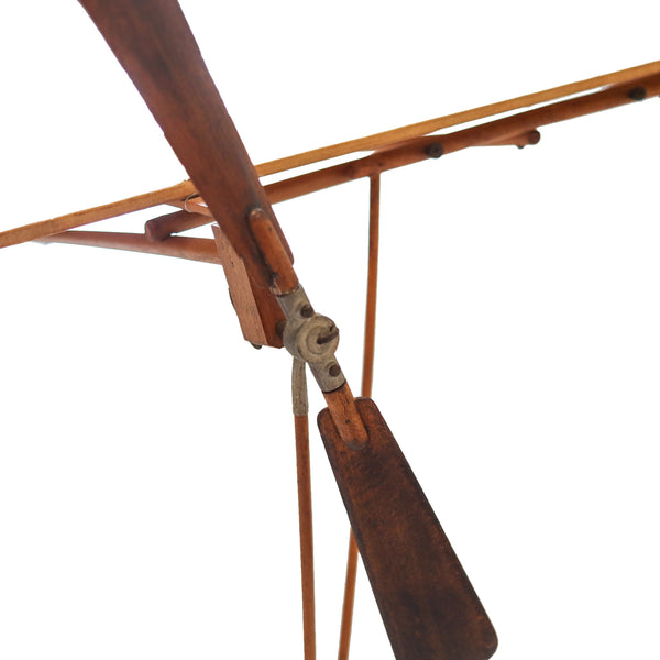 AD-ASTRA Model Airplane 1910 Early 20th Century Rare In Wood Brass And Linen