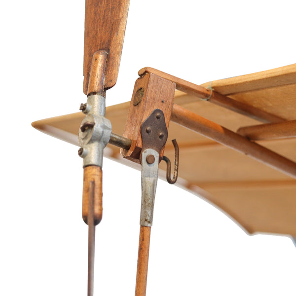 AD-ASTRA Model Airplane 1910 Early 20th Century Rare In Wood Brass And Linen