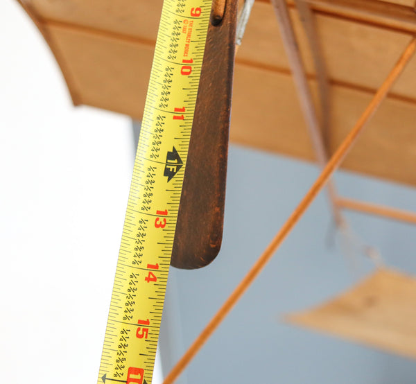 AD-ASTRA Model Airplane 1910 Early 20th Century Rare In Wood Brass And Linen