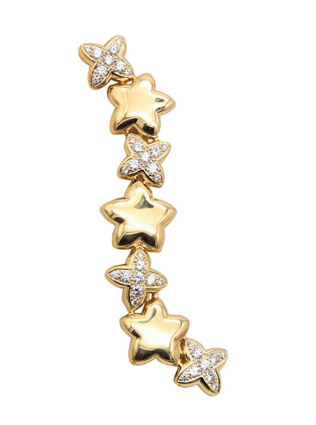 VAN CLEEF & ARPELS Alhambra Brooch In 18Kt Gold With 2.16 Cwt VVS Diamonds