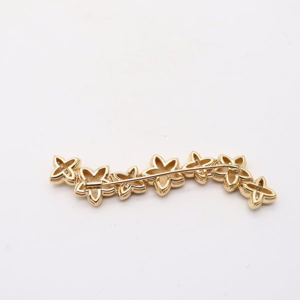 VAN CLEEF & ARPELS Alhambra Brooch In 18Kt Gold With 2.16 Cwt VVS Diamonds