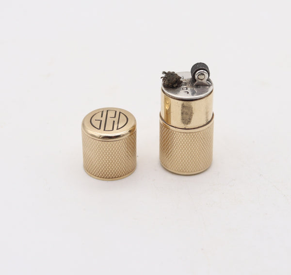 CARTIER LONDON 1914 Tom Pouce Petrol Lighter In 9Kt Yellow Gold With Box