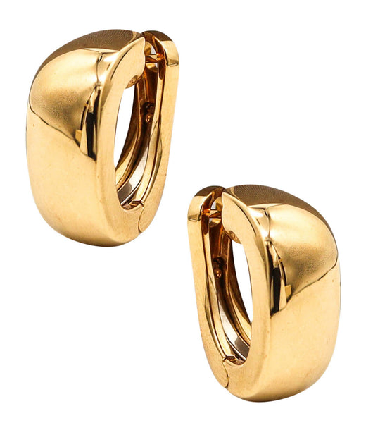 -Mauboussin Paris Modern Pair Of Huggie Earrings In Solid 18Kt Yellow Gold