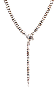 TIFFANY & CO. Elsa Peretti Sculptural Snake Necklace In .925 Sterling Silver